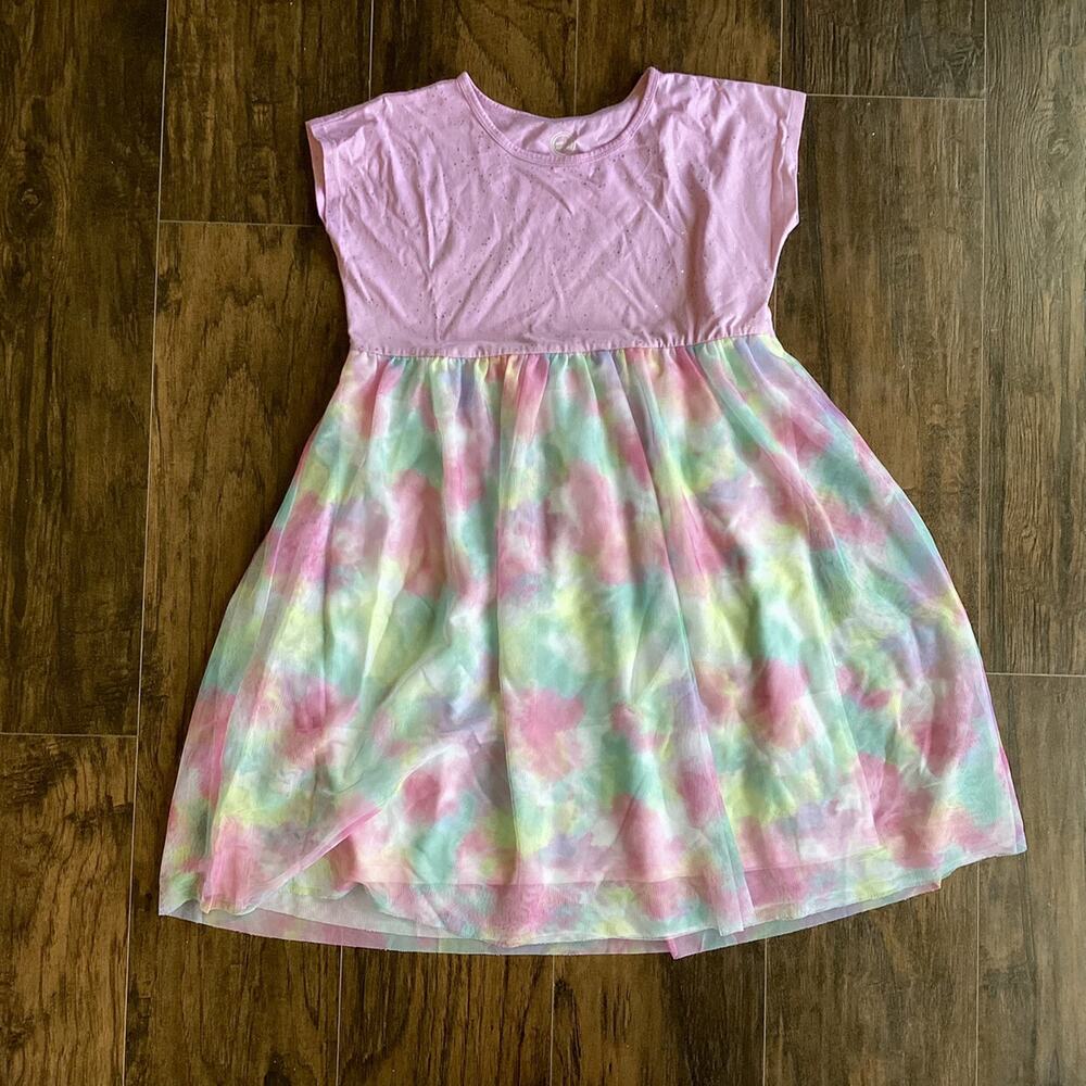 Wonder Nation Tie Dye Mesh Skirt Dress